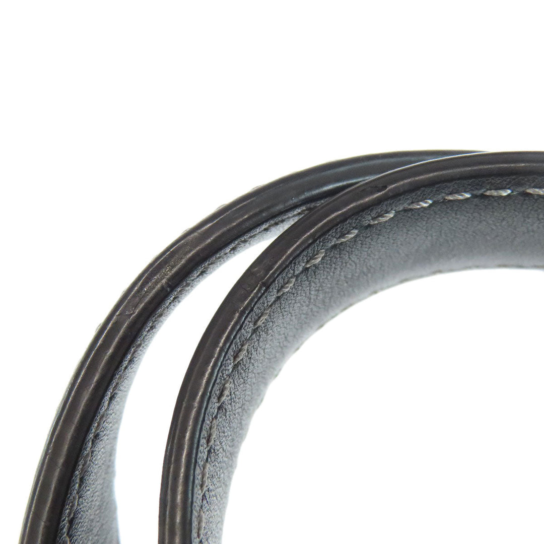 COACH Tote Bag 70395 PVC black Signature Women Used Authentic