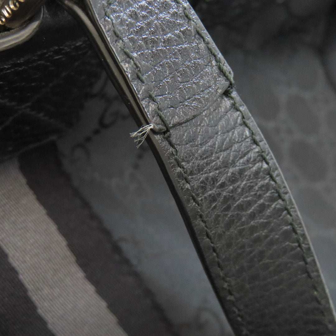 GUCCI Boston Duffel bag 449180 Nylon black GG outlet Women Used Authentic
