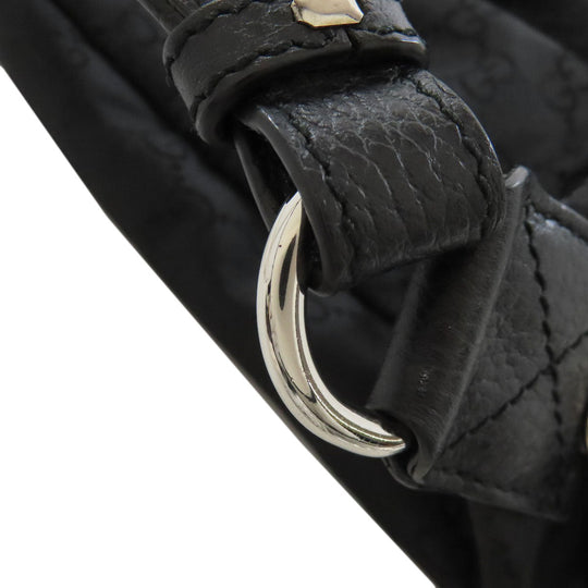 GUCCI Boston Duffel bag 449180 Nylon black GG outlet Women Used Authentic