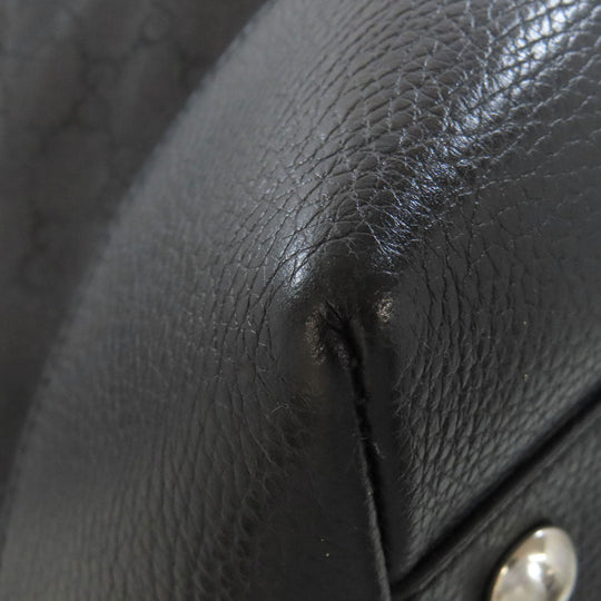 GUCCI Boston Duffel bag 449180 Nylon black GG outlet Women Used Authentic