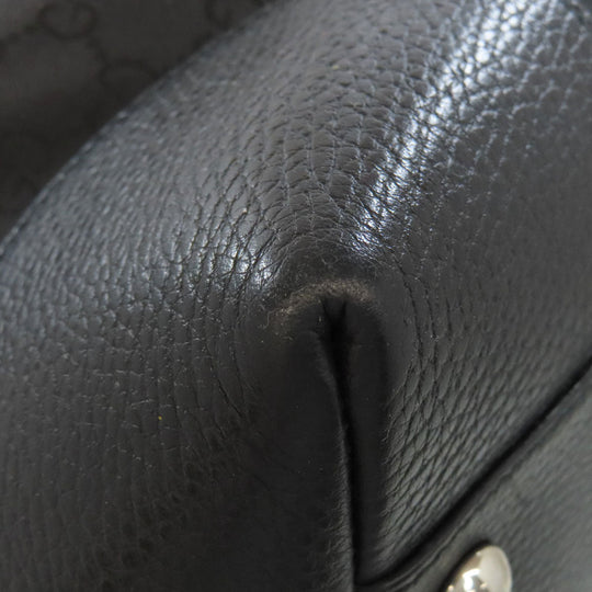 GUCCI Boston Duffel bag 449180 Nylon black GG outlet Women Used Authentic