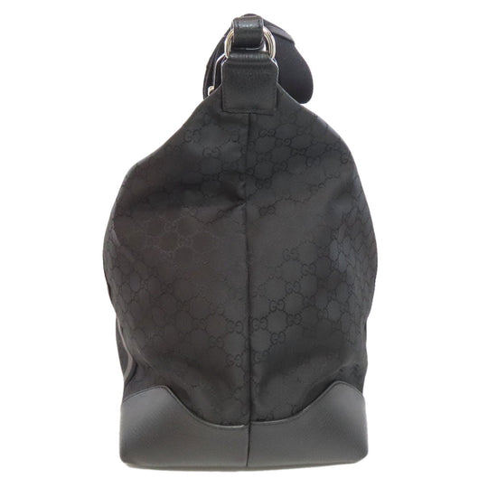 GUCCI Boston Duffel bag 449180 Nylon black GG outlet Women Used Authentic