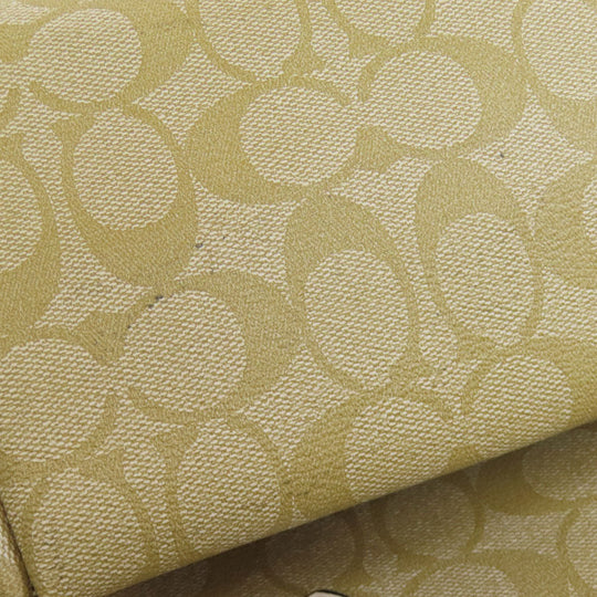 COACH Tote Bag F29358 PVC beige Mickey collaboration Disney Women Used Authentic