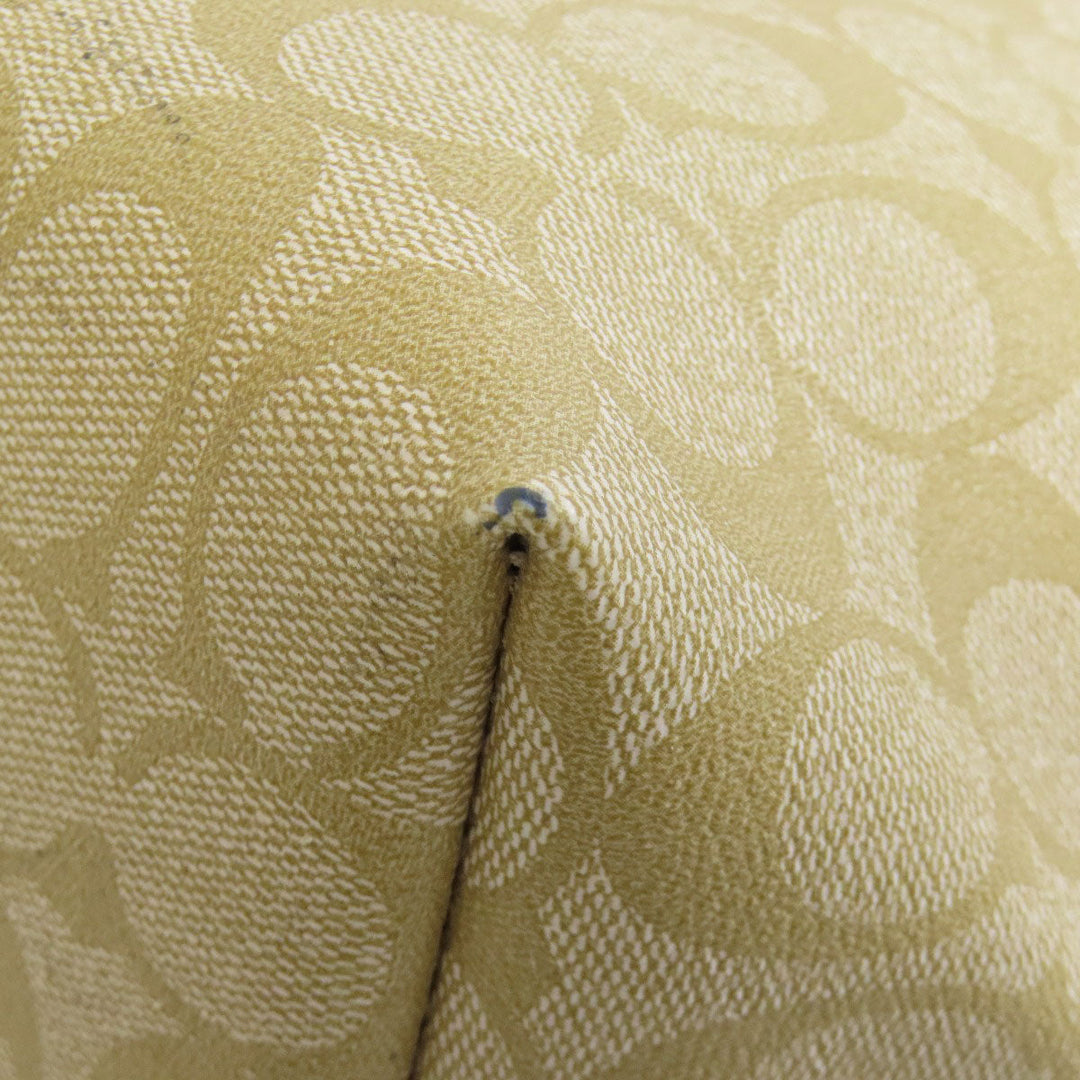 COACH Tote Bag F29358 PVC beige Mickey collaboration Disney Women Used Authentic