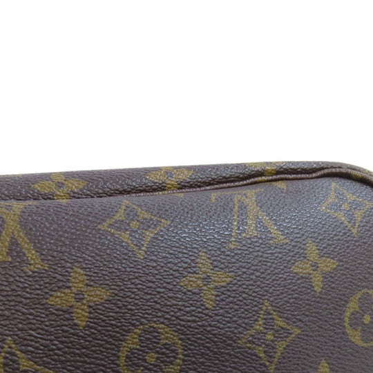 LOUIS VUITTON Handbag M40155 Monogram canvas Brown Never full PM Women Used Authentic