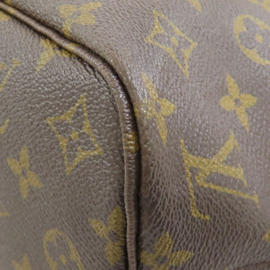 LOUIS VUITTON Handbag M40155 Monogram canvas Brown Never full PM Women Used Authentic