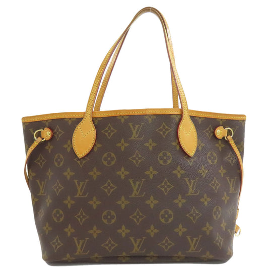 LOUIS VUITTON Handbag M40155 Monogram canvas Brown Never full PM Women Used Authentic
