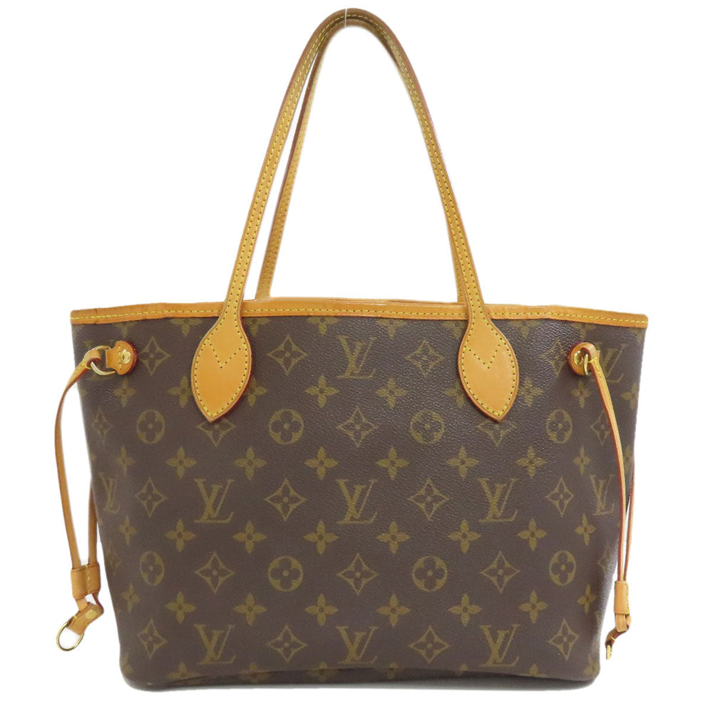 LOUIS VUITTON Handbag M40155 Monogram canvas Brown Never full PM Women Used Authentic