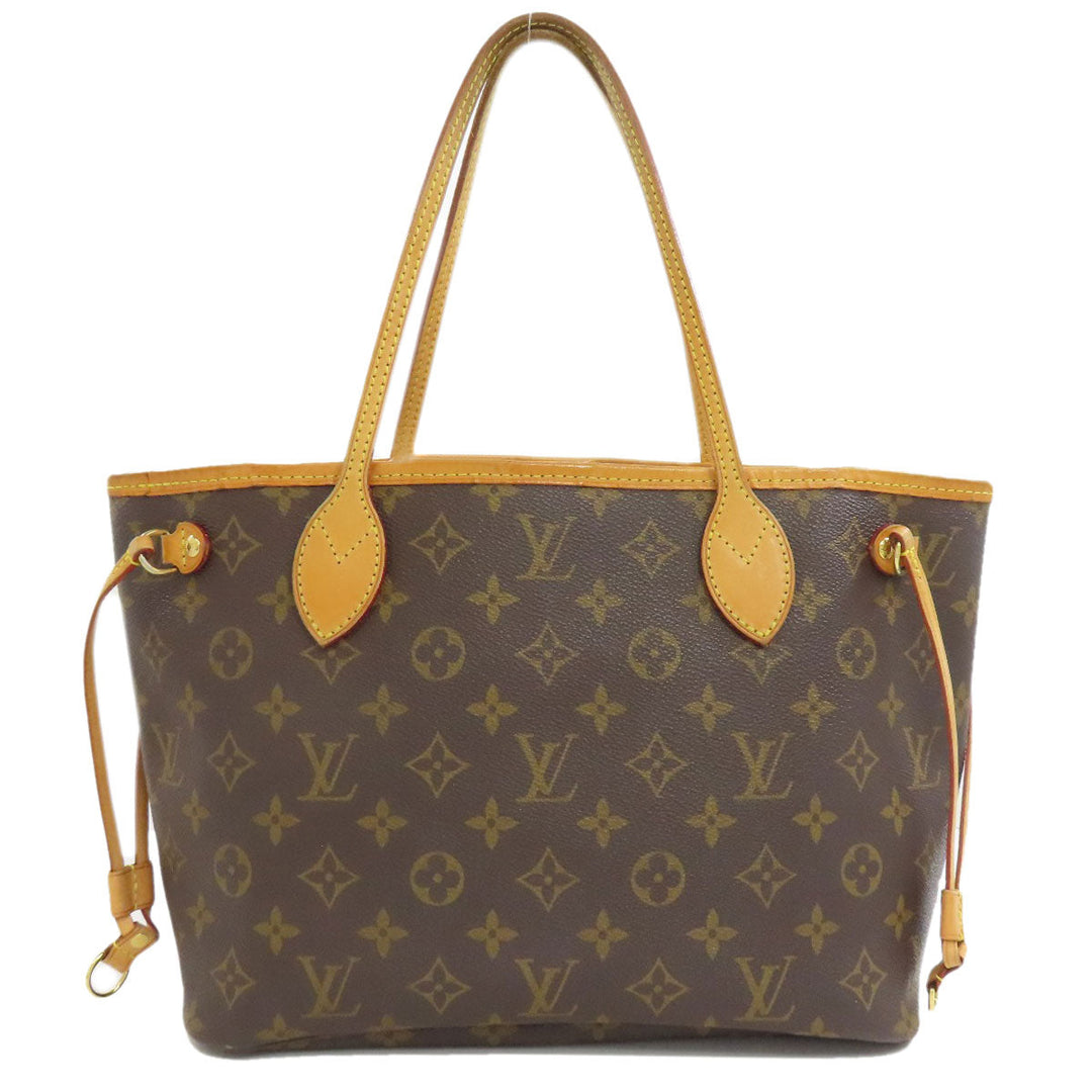 LOUIS VUITTON Handbag M40155 Monogram canvas Brown Never full PM Women Used Authentic
