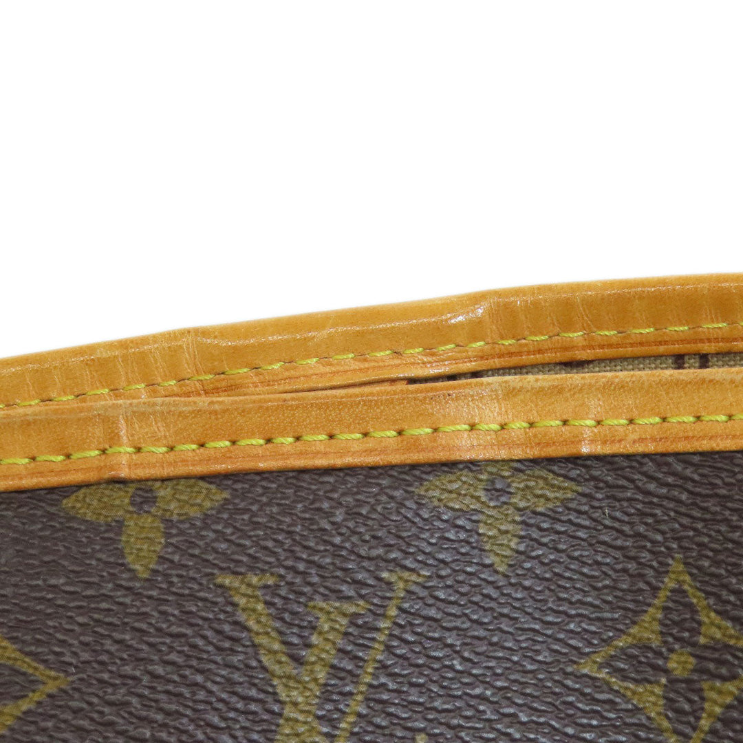 LOUIS VUITTON Handbag M40155 Monogram canvas Brown Never full PM Women Used Authentic