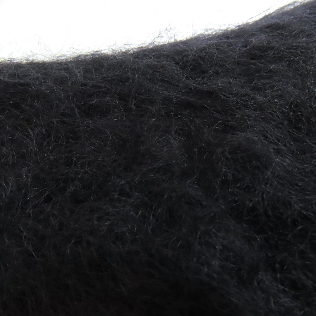 LOEWE Scarf Mohair, Wool black anagram Women Used Authentic