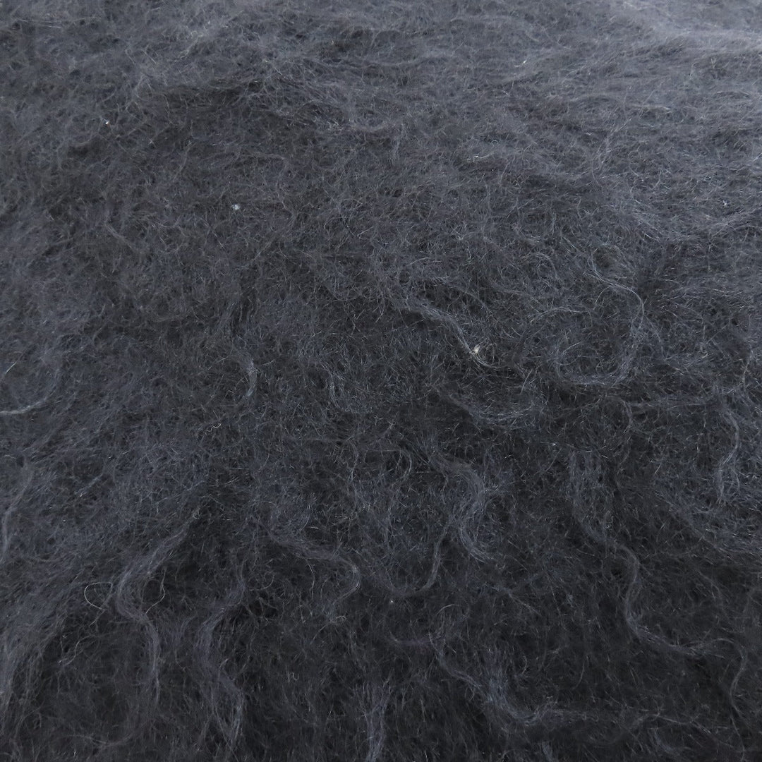 LOEWE Scarf Mohair, Wool black anagram Women Used Authentic