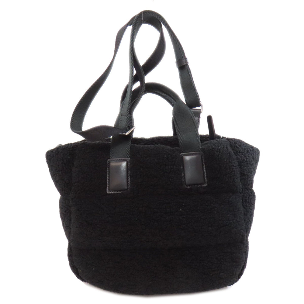 MONCLER Handbag Bore black 2WAY Women Used Authentic