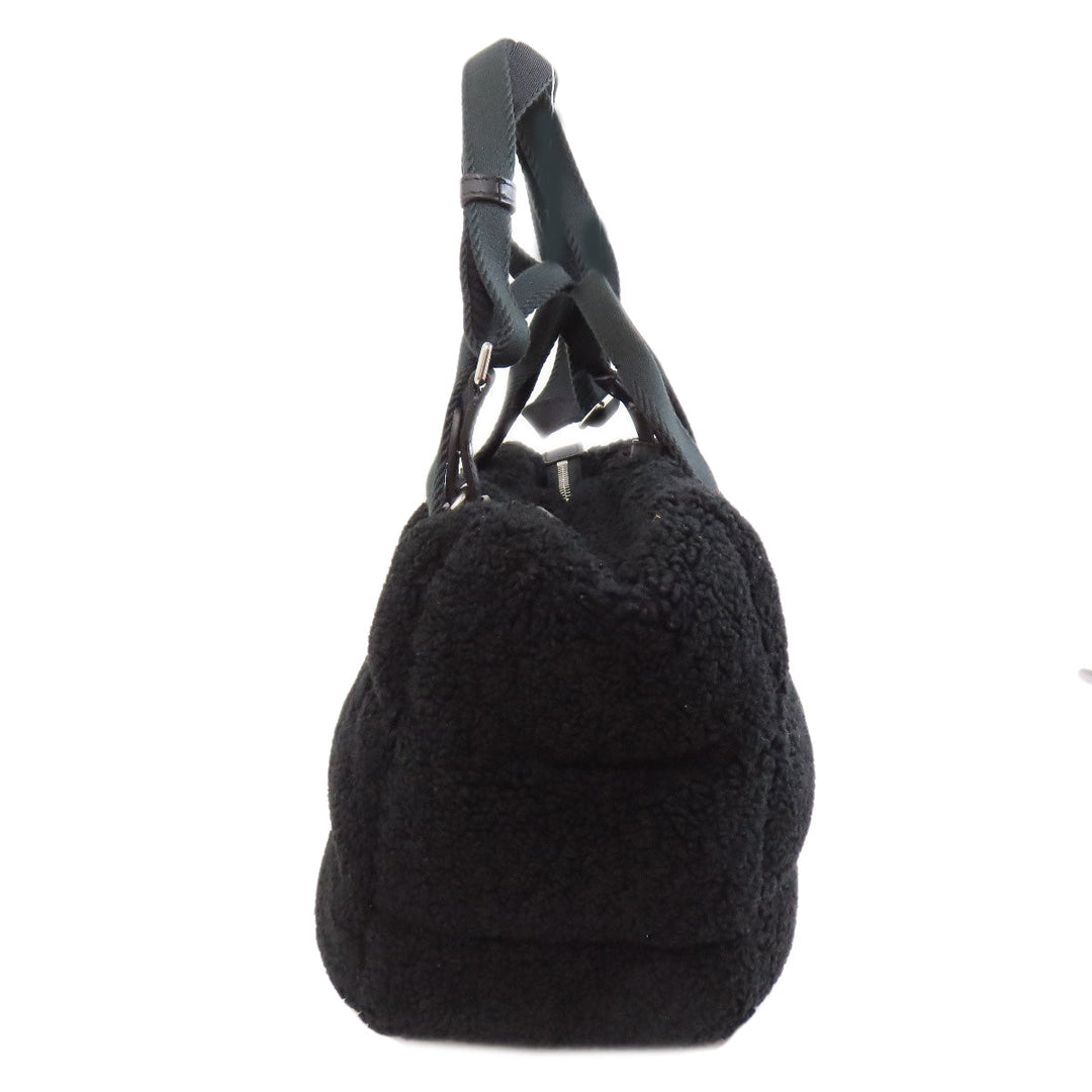 MONCLER Handbag Bore black 2WAY Women Used Authentic