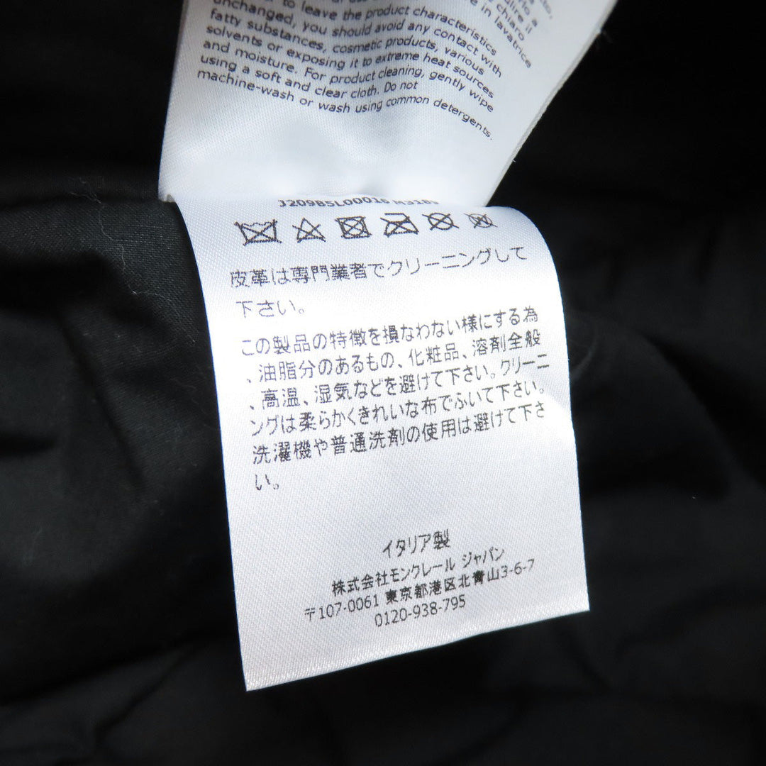 MONCLER Handbag Bore black 2WAY Women Used Authentic