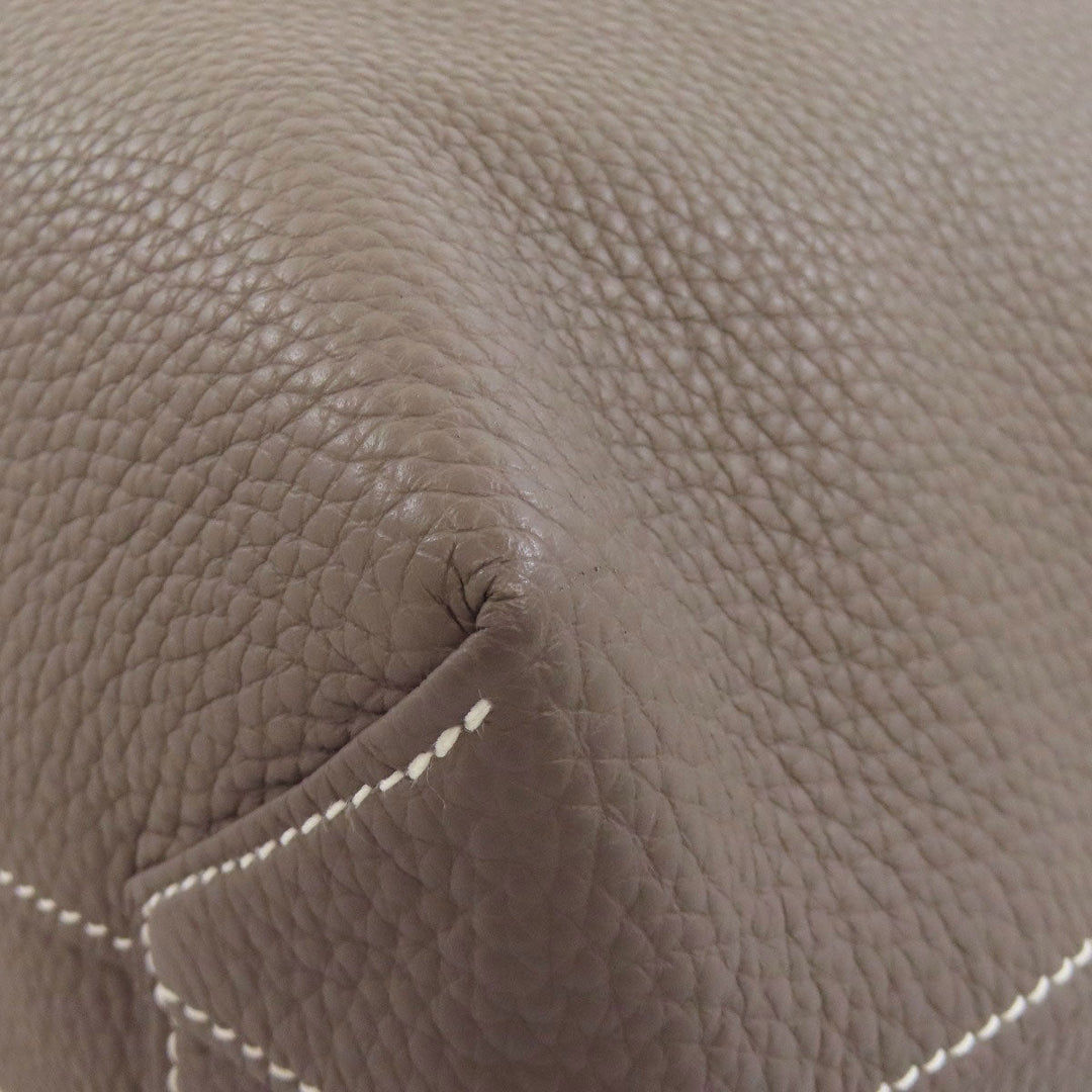 HERMES Tote Bag Taurillon Clemence gray Doble Sense 28 Women Used Authentic
