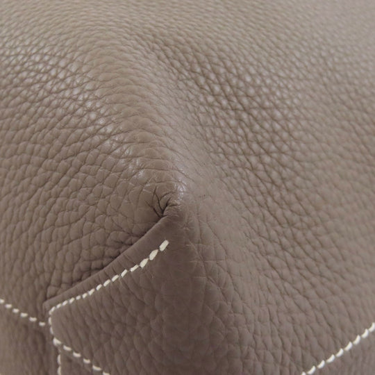 HERMES Tote Bag Taurillon Clemence gray Doble Sense 28 Women Used Authentic
