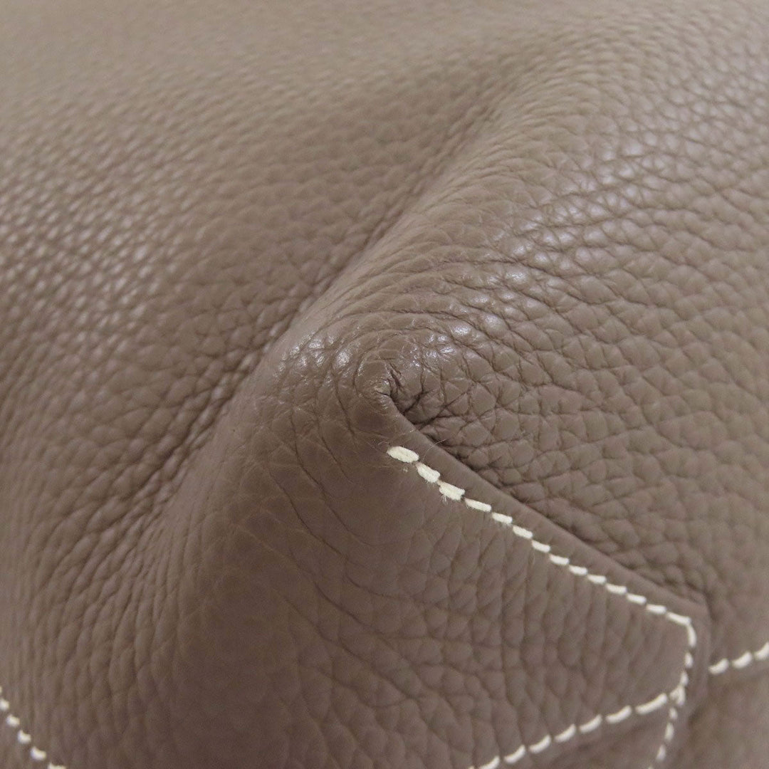 HERMES Tote Bag Taurillon Clemence gray Doble Sense 28 Women Used Authentic