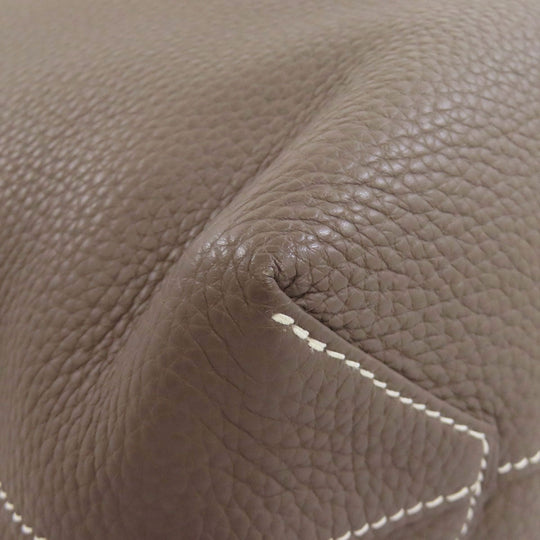 HERMES Tote Bag Taurillon Clemence gray Doble Sense 28 Women Used Authentic