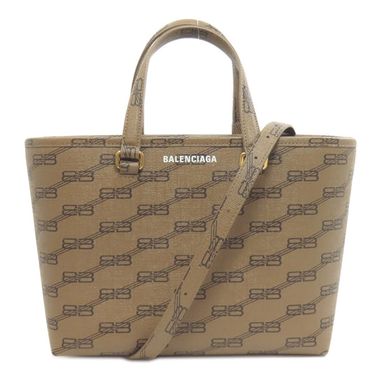 BALENCIAGA Handbag 702699 PVC Brown