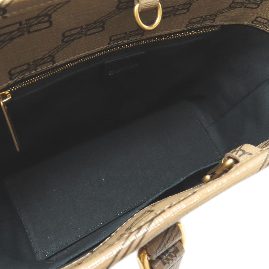 BALENCIAGA Handbag 702699 PVC Brown