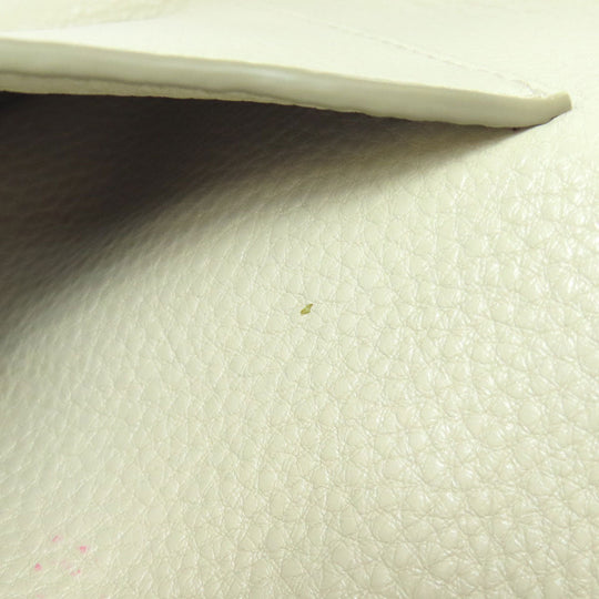 MARC JACOBS Shoulder Bag leather white Double J Women Used Authentic