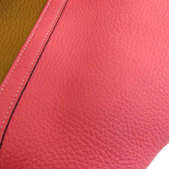 HERMES Handbag Taurillon Clemence Brown Picotin Lock Kazak PM SilverMetal Women Used Authentic