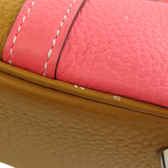 HERMES Handbag Taurillon Clemence Brown Picotin Lock Kazak PM SilverMetal Women Used Authentic