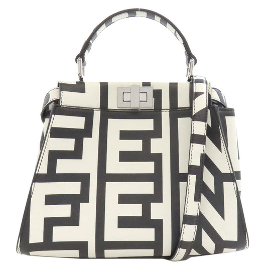 FENDI Handbag Calfskin black Peekaboo Mini Marc Jacobs Collaboration 2WAY Women Used Authentic