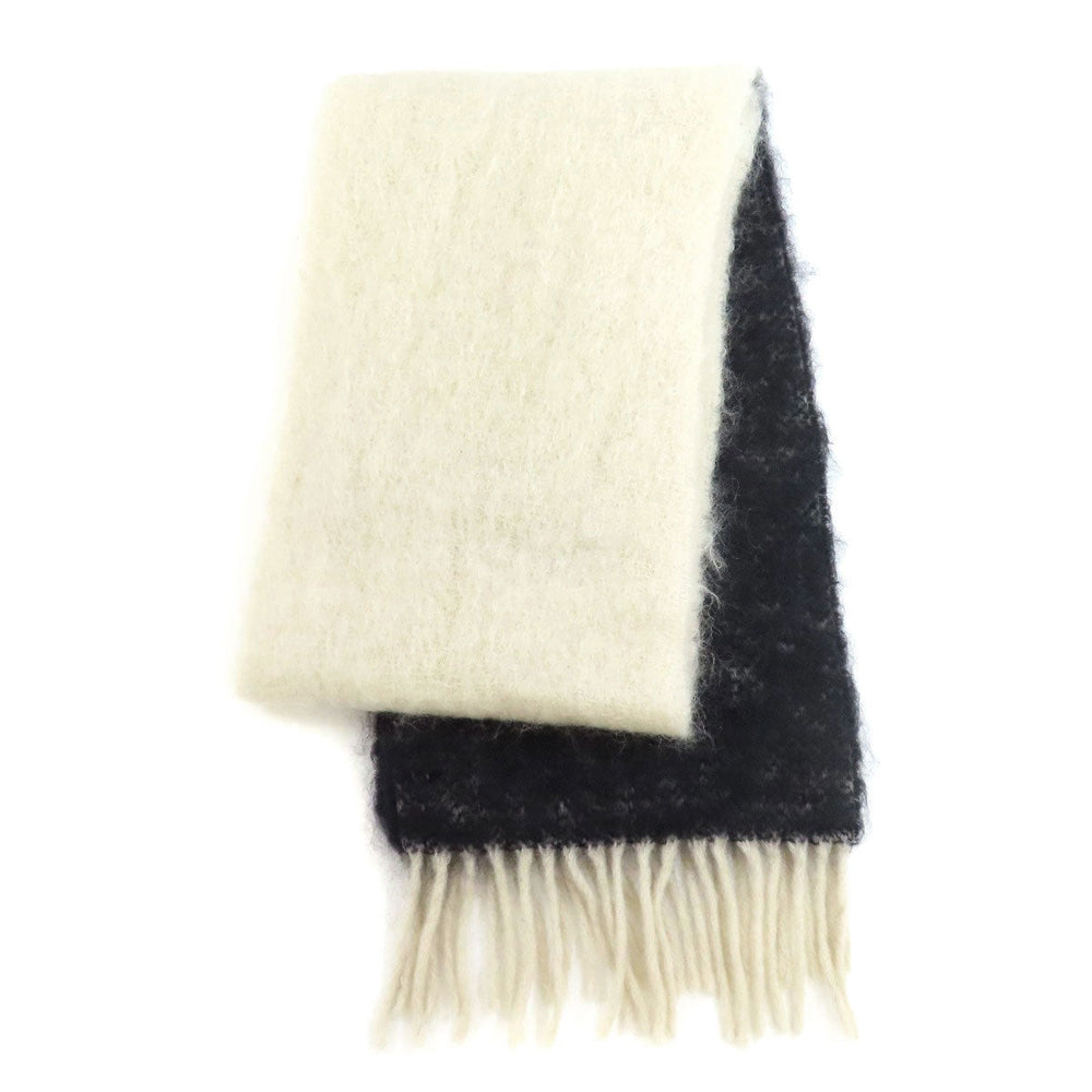 LOEWE Scarf Mohair, Wool black anagram Women Used Authentic