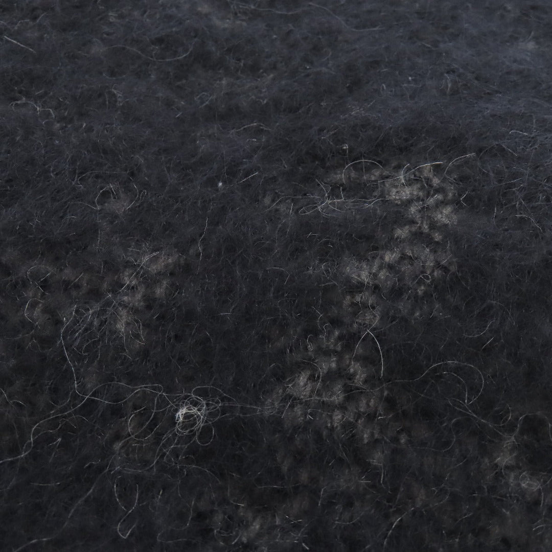LOEWE Scarf Mohair, Wool black anagram Women Used Authentic