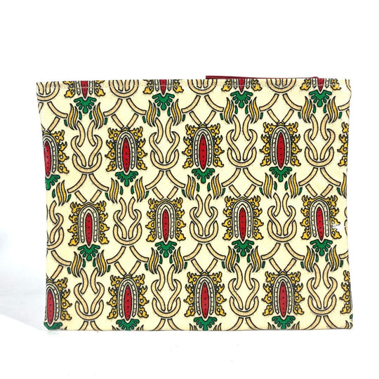 GUCCI Clutch bag Coated canvas Red Garden Women Used Authentic