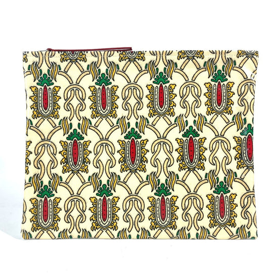 GUCCI Clutch bag Coated canvas Red Garden Women Used Authentic