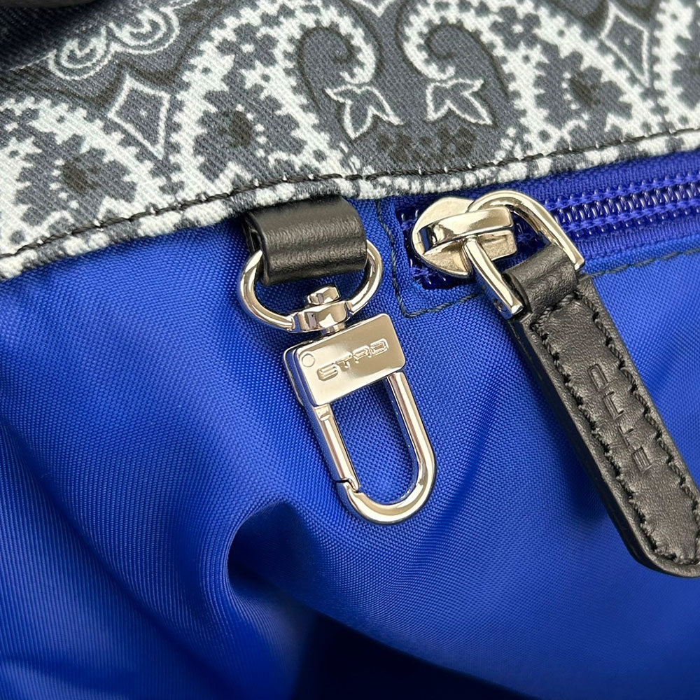 ETRO Tote Bag cotton blue Women Used Authentic