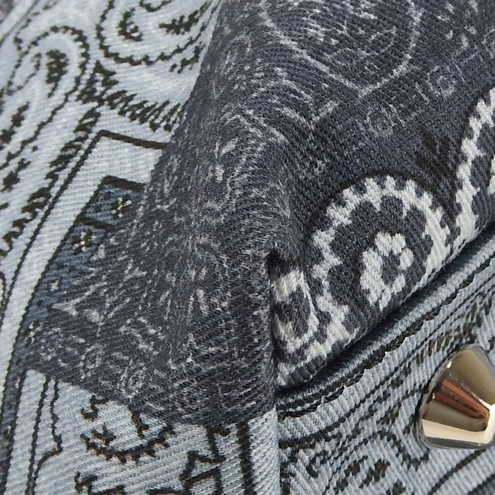 ETRO Tote Bag cotton blue Women Used Authentic