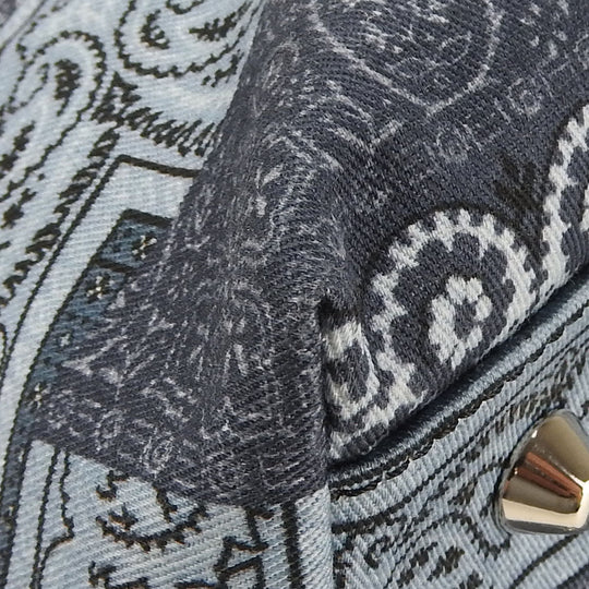 ETRO Tote Bag cotton blue Women Used Authentic