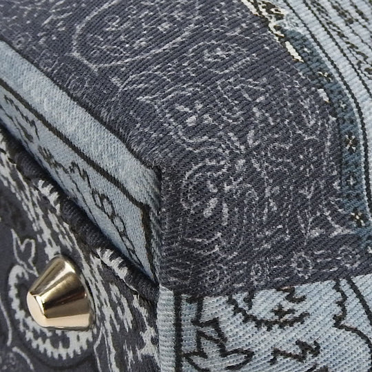 ETRO Tote Bag cotton blue Women Used Authentic