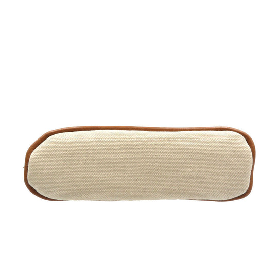 HERMES Pouch canvas natural Bored pouch Women Used Authentic