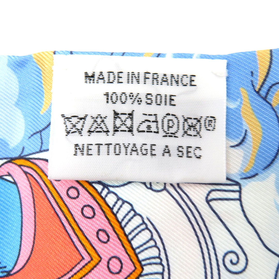 HERMES scarf silk Marin Twilly Women Used Authentic