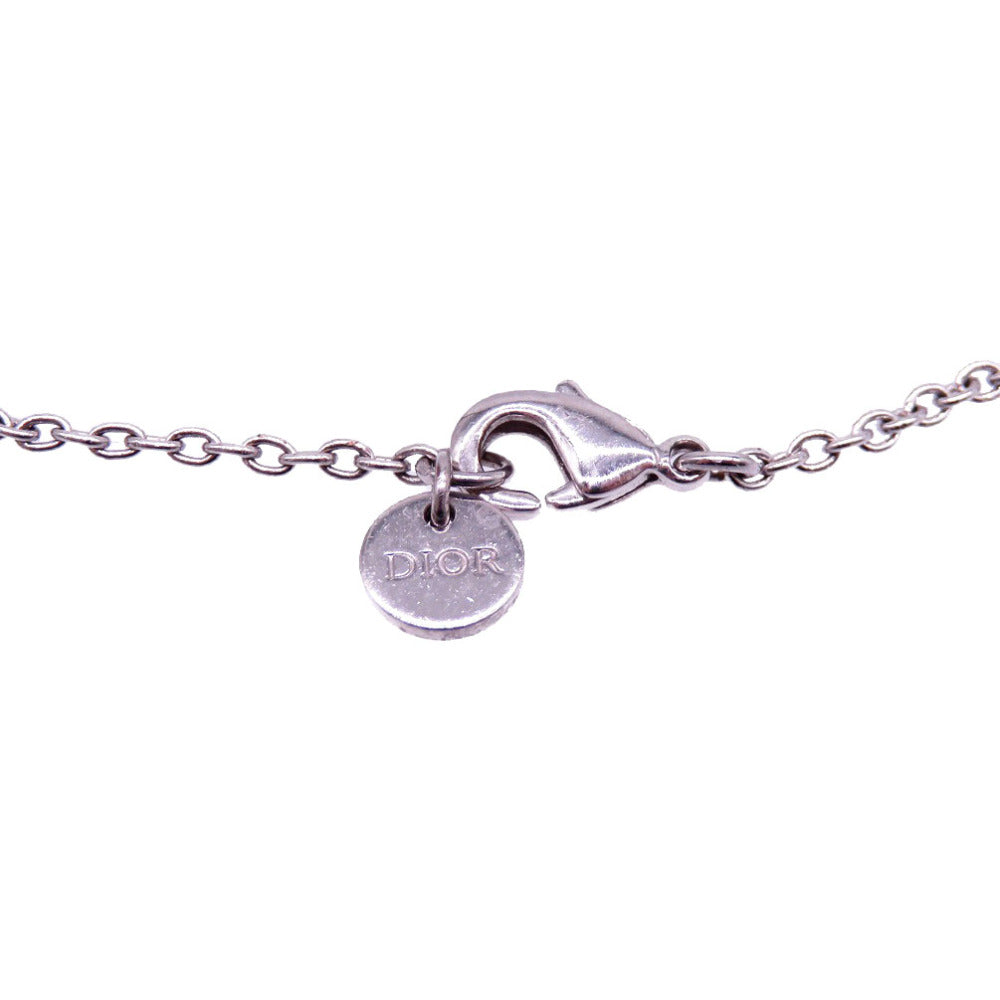 Christian Dior bracelet Metal, Rhinestone Silver Claire Dee Lune Women Used Authentic