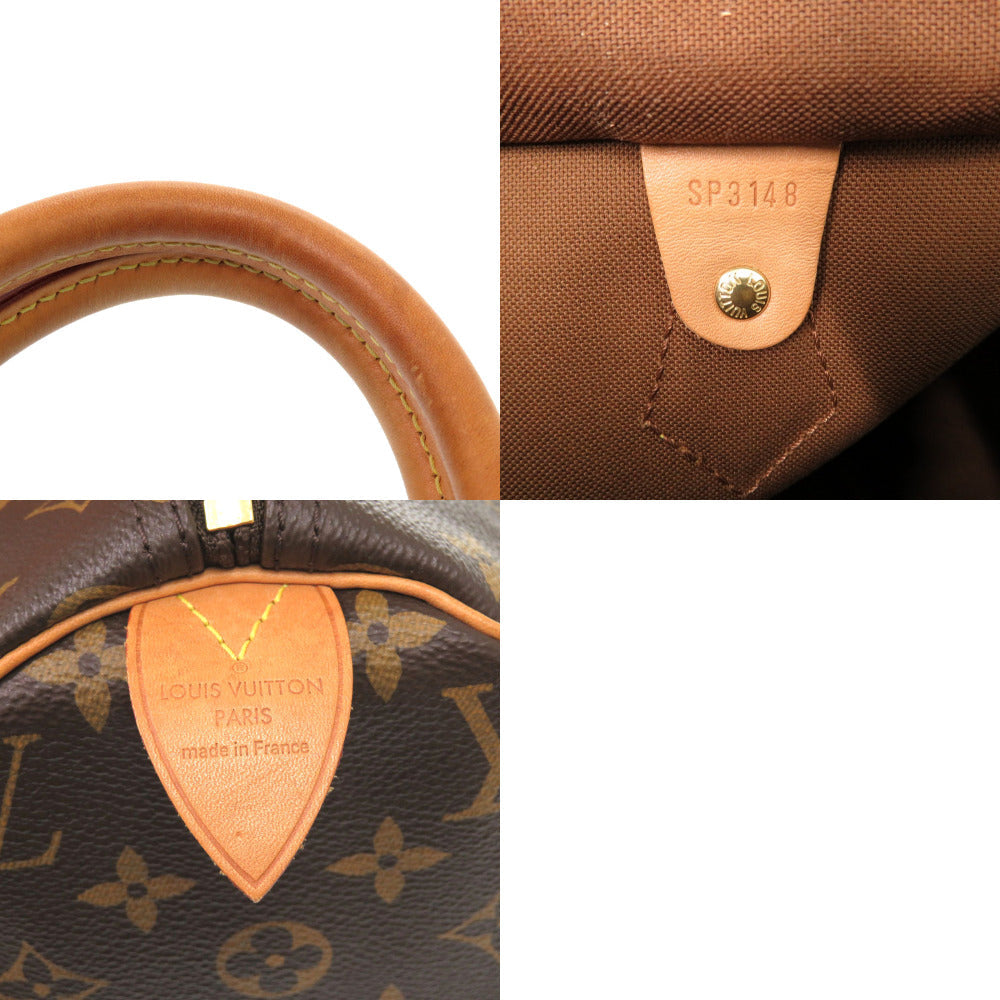 LOUIS VUITTON Handbag M41108 Monogram canvas Brown Monogram New Speedy 30 Women Used Authentic