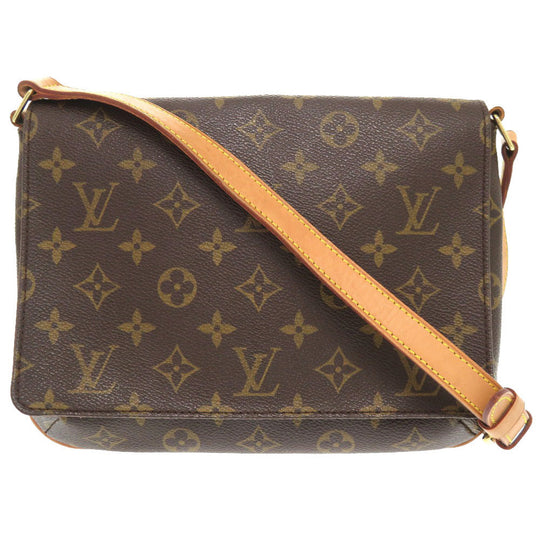 LOUIS VUITTON Shoulder Bag M51388 Monogram canvas Brown Monogram Musette Tango Long Strap Women Used Authentic