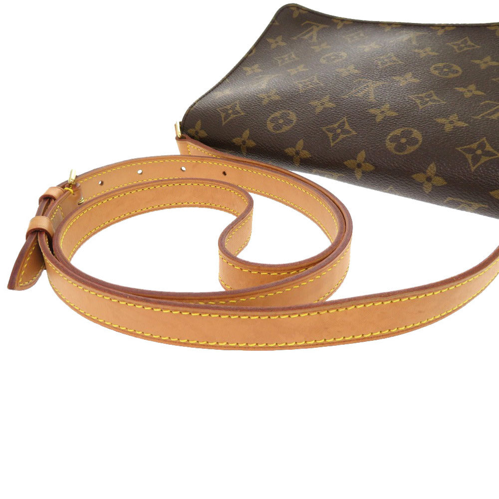 LOUIS VUITTON Shoulder Bag M51388 Monogram canvas Brown Monogram Musette Tango Long Strap Women Used Authentic