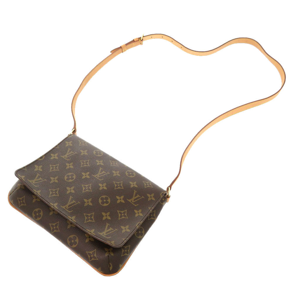 LOUIS VUITTON Shoulder Bag M51388 Monogram canvas Brown Monogram Musette Tango Long Strap Women Used Authentic