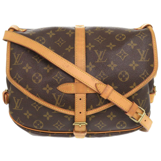 LOUIS VUITTON Shoulder Bag M42256 Monogram canvas Brown Monogram Saumur 30 mens(Unisex) Used Authentic