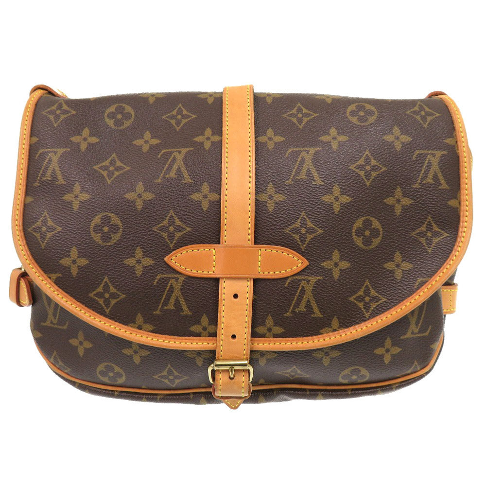 LOUIS VUITTON Shoulder Bag M42256 Monogram canvas Brown Monogram Saumur 30 mens(Unisex) Used Authentic