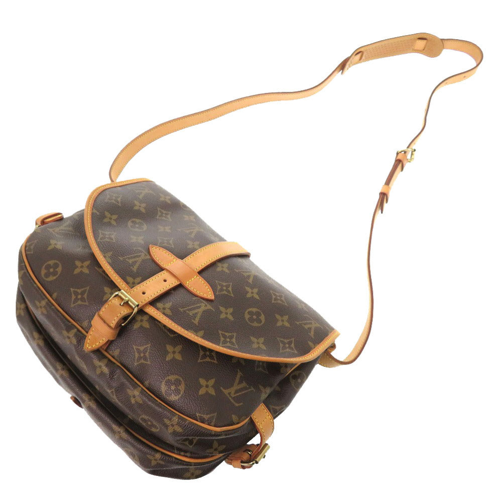 LOUIS VUITTON Shoulder Bag M42256 Monogram canvas Brown Monogram Saumur 30 mens(Unisex) Used Authentic