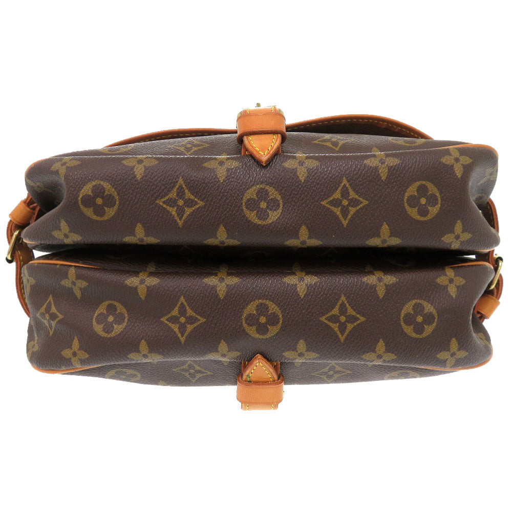 LOUIS VUITTON Shoulder Bag M42256 Monogram canvas Brown Monogram Saumur 30 Women Used Authentic