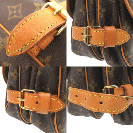 LOUIS VUITTON Shoulder Bag M42256 Monogram canvas Brown Monogram Saumur 30 Women Used Authentic