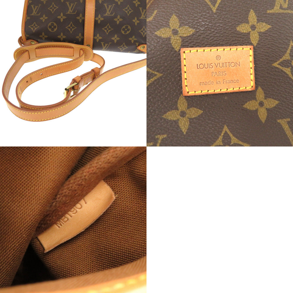 LOUIS VUITTON Shoulder Bag M42256 Monogram canvas Brown Monogram Saumur 30 Women Used Authentic